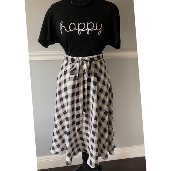 Mix Nouveau Dresses & Skirts - Flowing gingham skirt